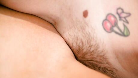 Stunning women Sasha Heart and Alix Lynx licking pussies and have scissoring fun 